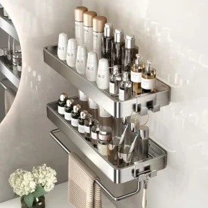 Bathroom Shelves Wall Mounted Glass Shelf - Thumbnail Image 4