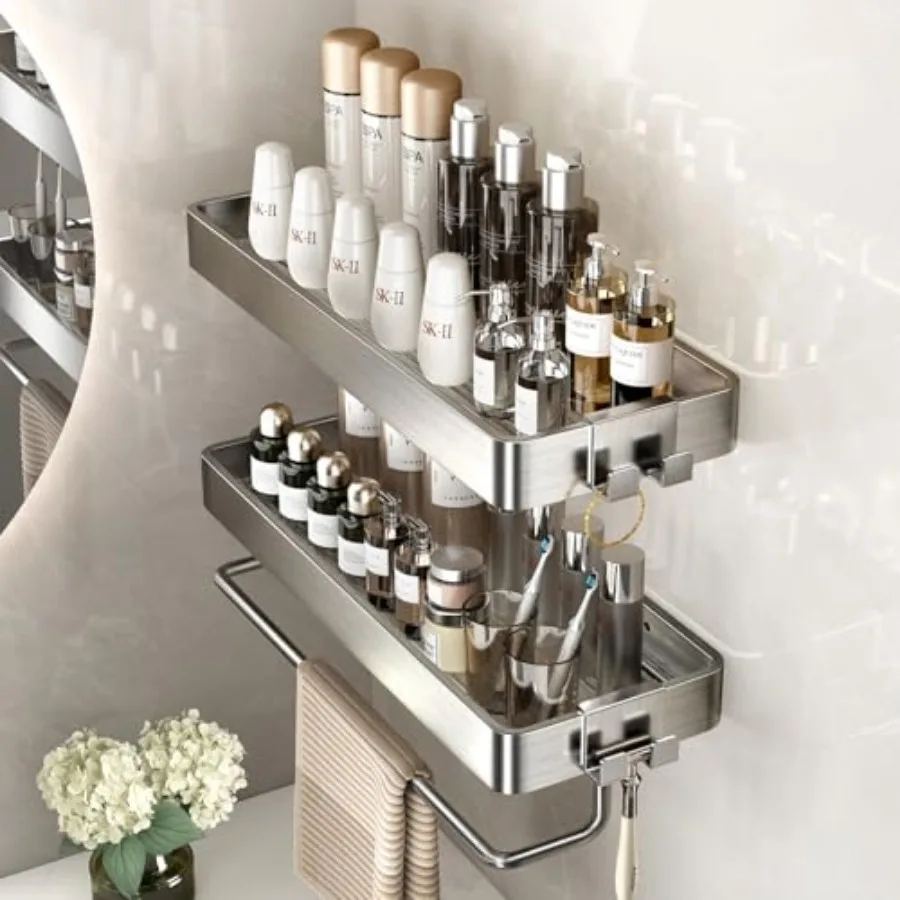 Bathroom Shelves Wall Mounted Glass Shelf - Image 4
