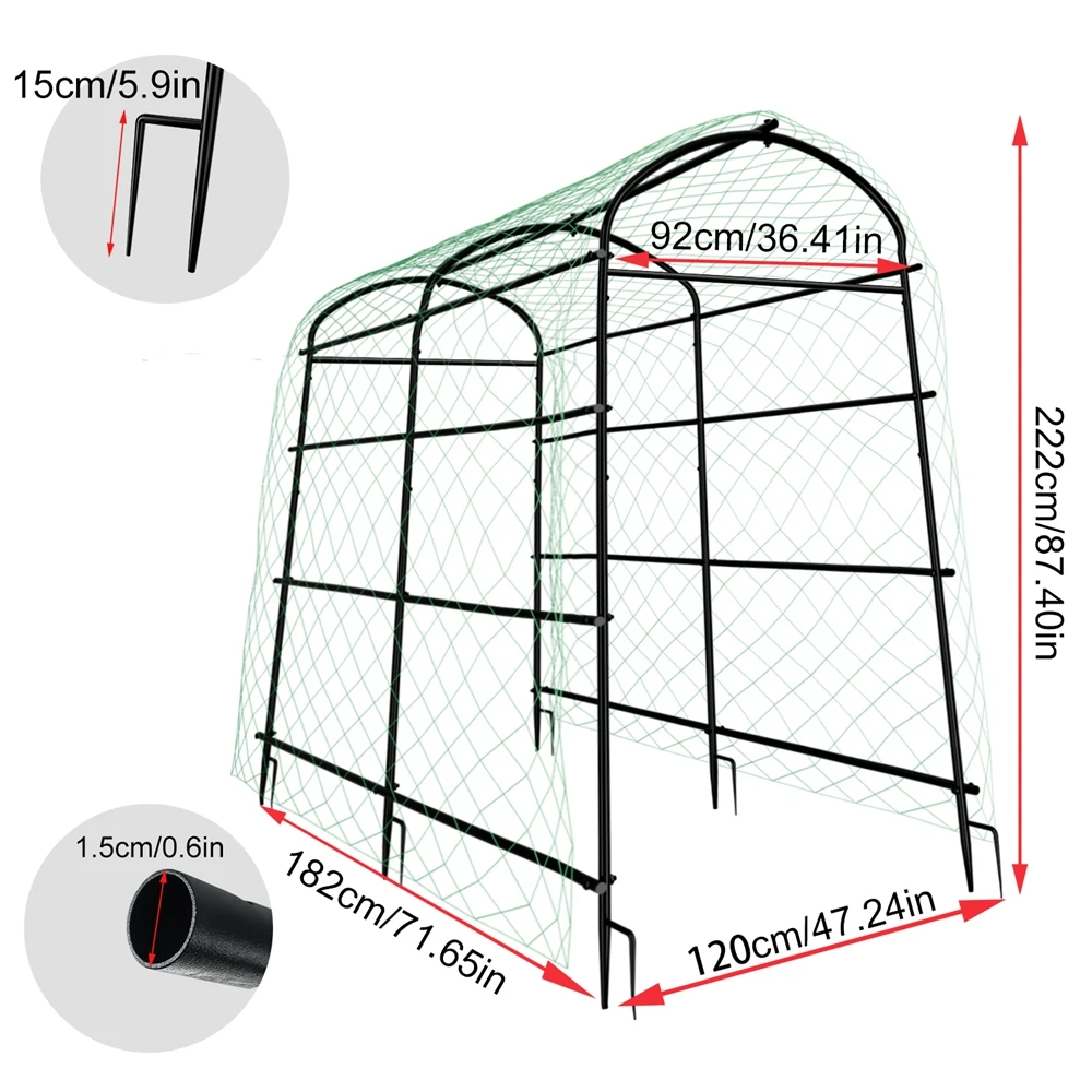 U-Shaped Garden Trellis Plant Climbing Frame - Image 4
