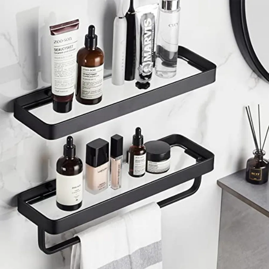 Bathroom Shelves Wall Mounted Glass Shelf - Image 1