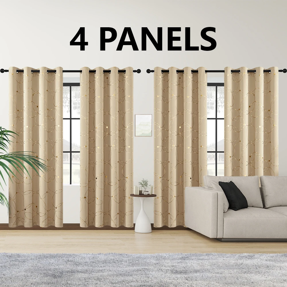 4PCS Blackout Curtains - Image 1
