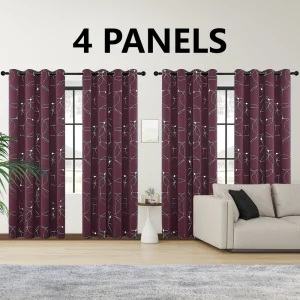 4PCS Blackout Curtains - Thumbnail Image 6