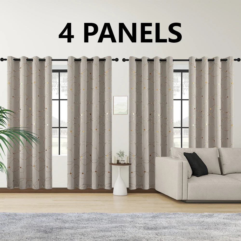 4PCS Blackout Curtains - Image 2