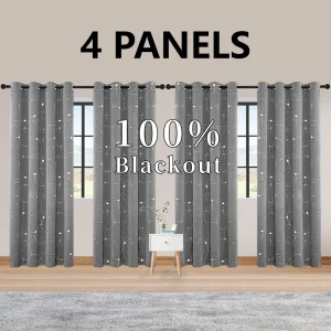 4PCS Blackout Curtains - Thumbnail Image 11