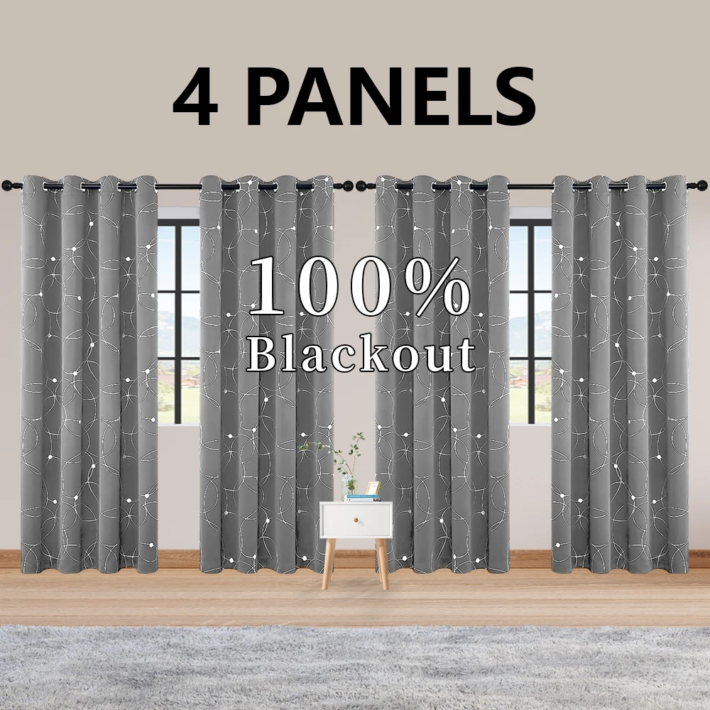 4PCS Blackout Curtains - Image 11