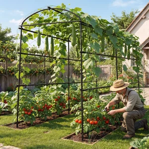 U-Shaped Garden Trellis Plant Climbing Frame