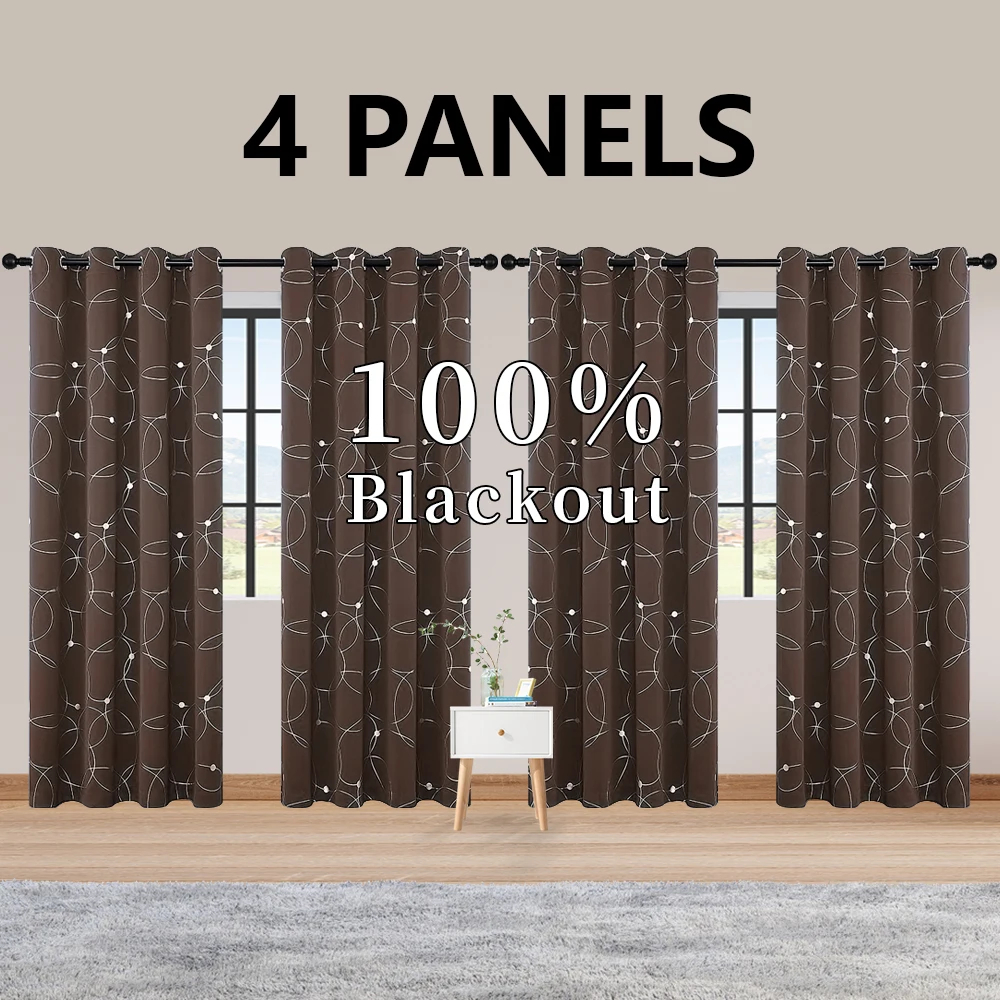 4PCS Blackout Curtains - Image 3
