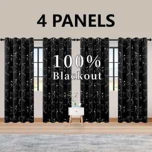4PCS Blackout Curtains - Thumbnail Image 9