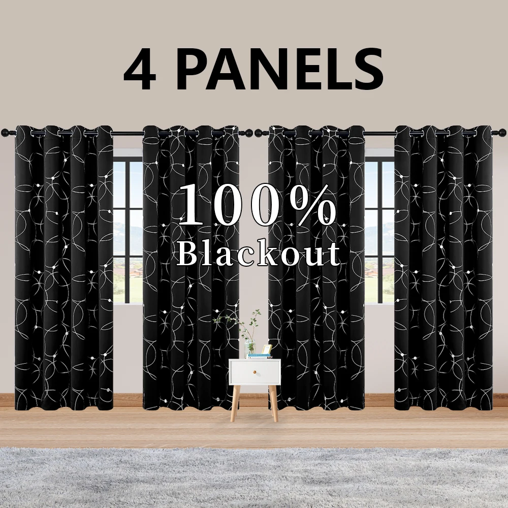 4PCS Blackout Curtains - Image 9