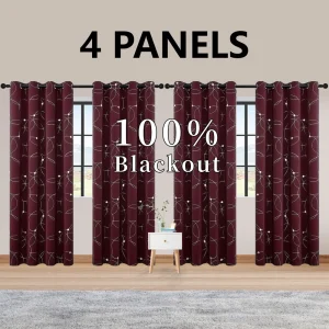 4PCS Blackout Curtains - Thumbnail Image 7