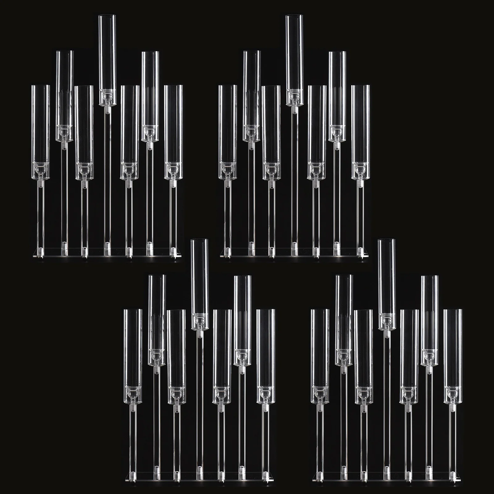 Acrylic Candlestick Clear Candelabra - Image 2
