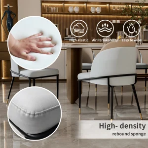 Luxurious Upholstered Dining Room Chairs - Thumbnail Image 3