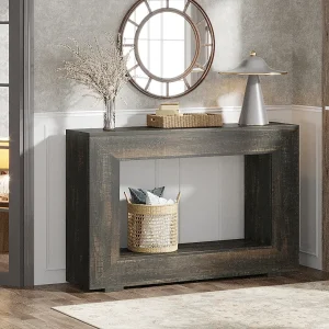 47" Farmhouse Console Table with Storage