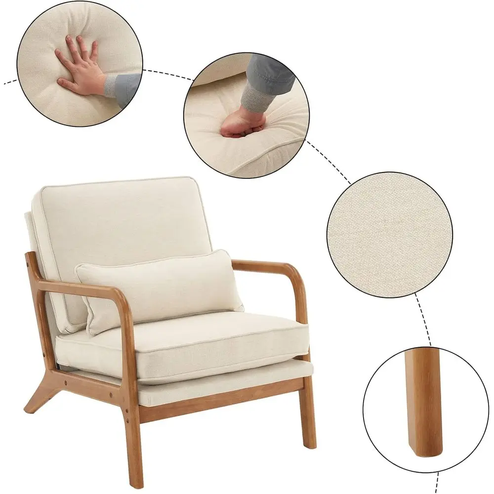 Beige Accent Chairs - Image 4