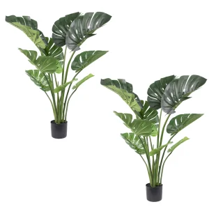 Artificial Monstera Deliciosa Tree, - Thumbnail Image 4