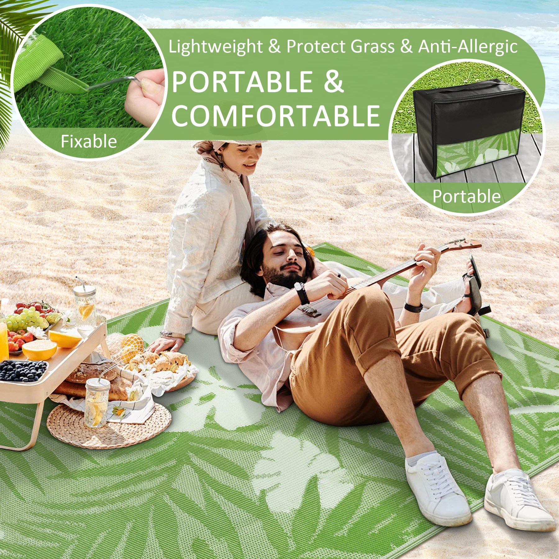 8‘x10' Outdoor  Patio Rug - Image 9