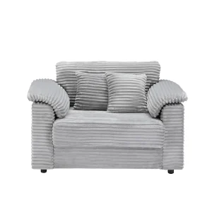 47.24-Inch Corduroy Armchair Storage Ottoman  Sofa - Thumbnail Image 7
