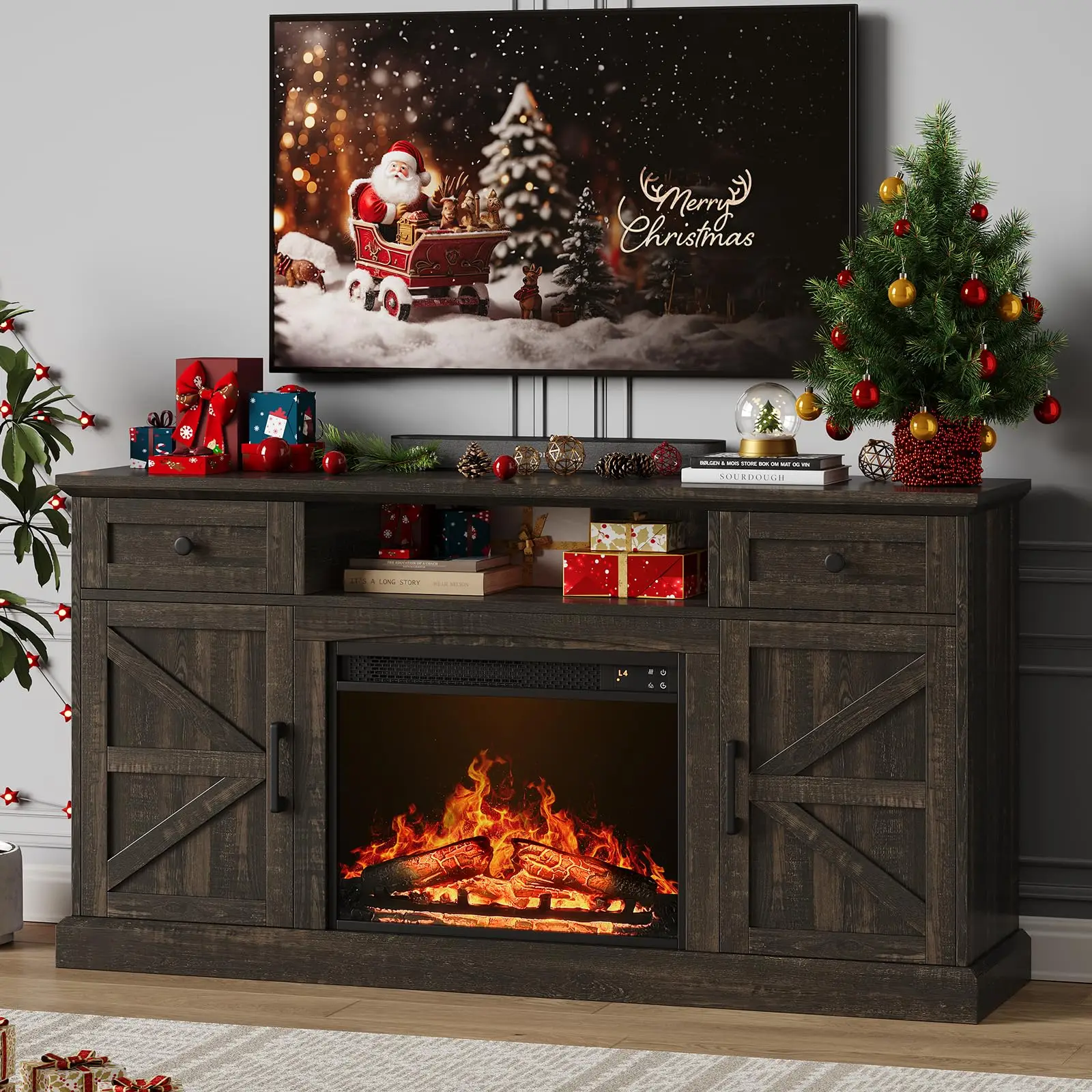 Farmhouse TV Stand - Image 5
