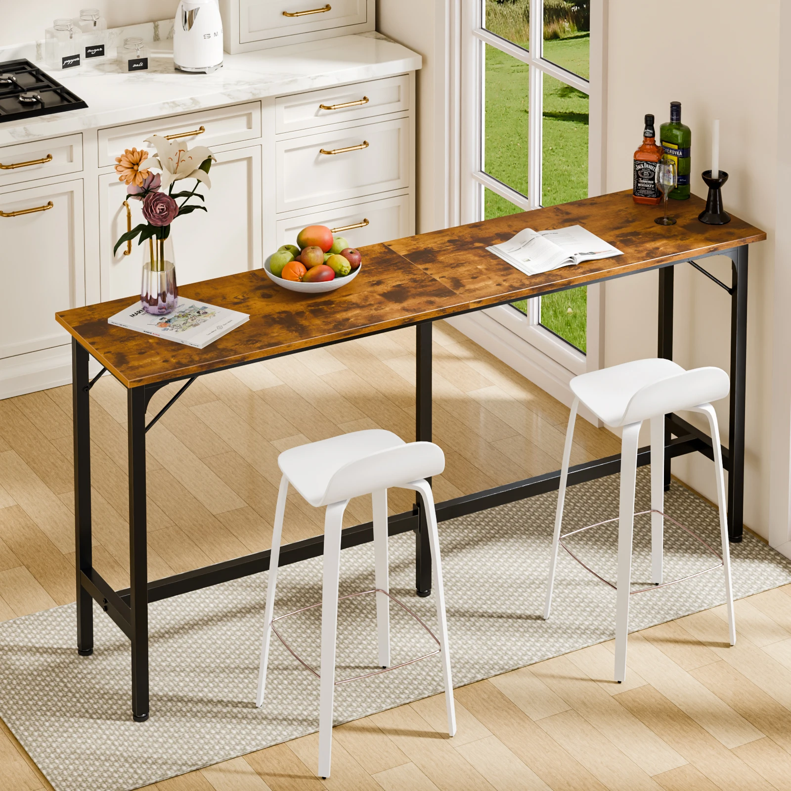 Rectangular High Top Coffee Table Counter - Image 1
