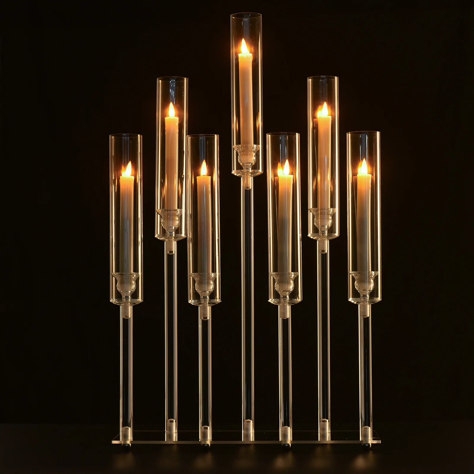 Acrylic Candlestick Clear Candelabra - Image 1