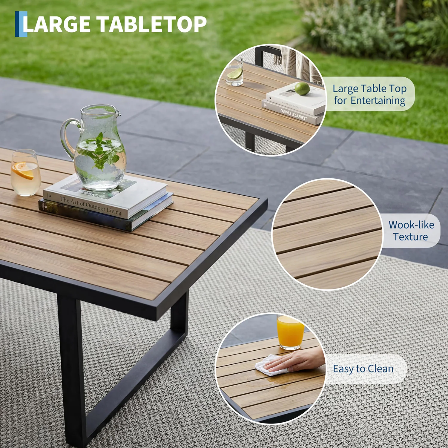 Modern 4-Piece Patio Furniture Set - Image 3