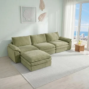 Summer Fresh Cream Style Modular Block Sofa, - Thumbnail Image 6