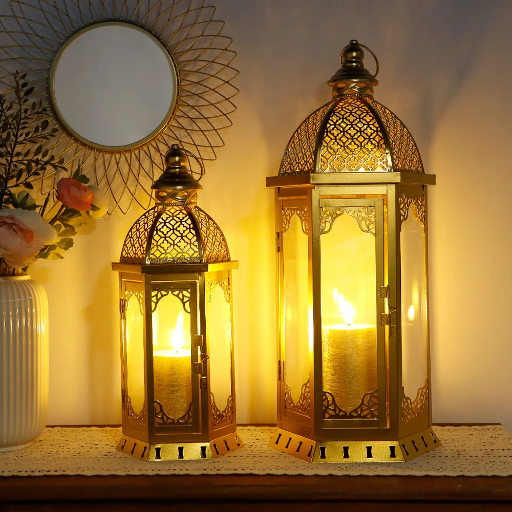 Set of 2 Decorative Candle Lanterns - Image 2
