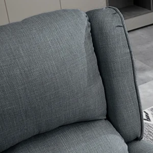 Relaxing Fabric Heated Massage Chair Vibrating Recliner Sofa With Remote Control - Thumbnail Image 5