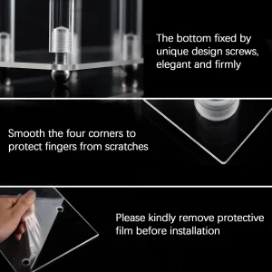 Acrylic Candlestick Clear Candelabra - Thumbnail Image 5