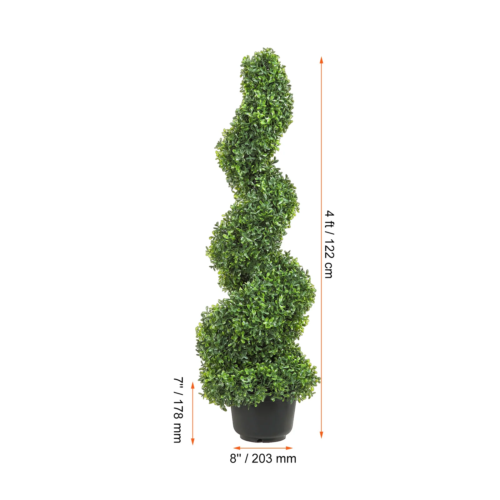 Artificial Boxwood Tower Topiary Spiral Artificial Plant - Image 1