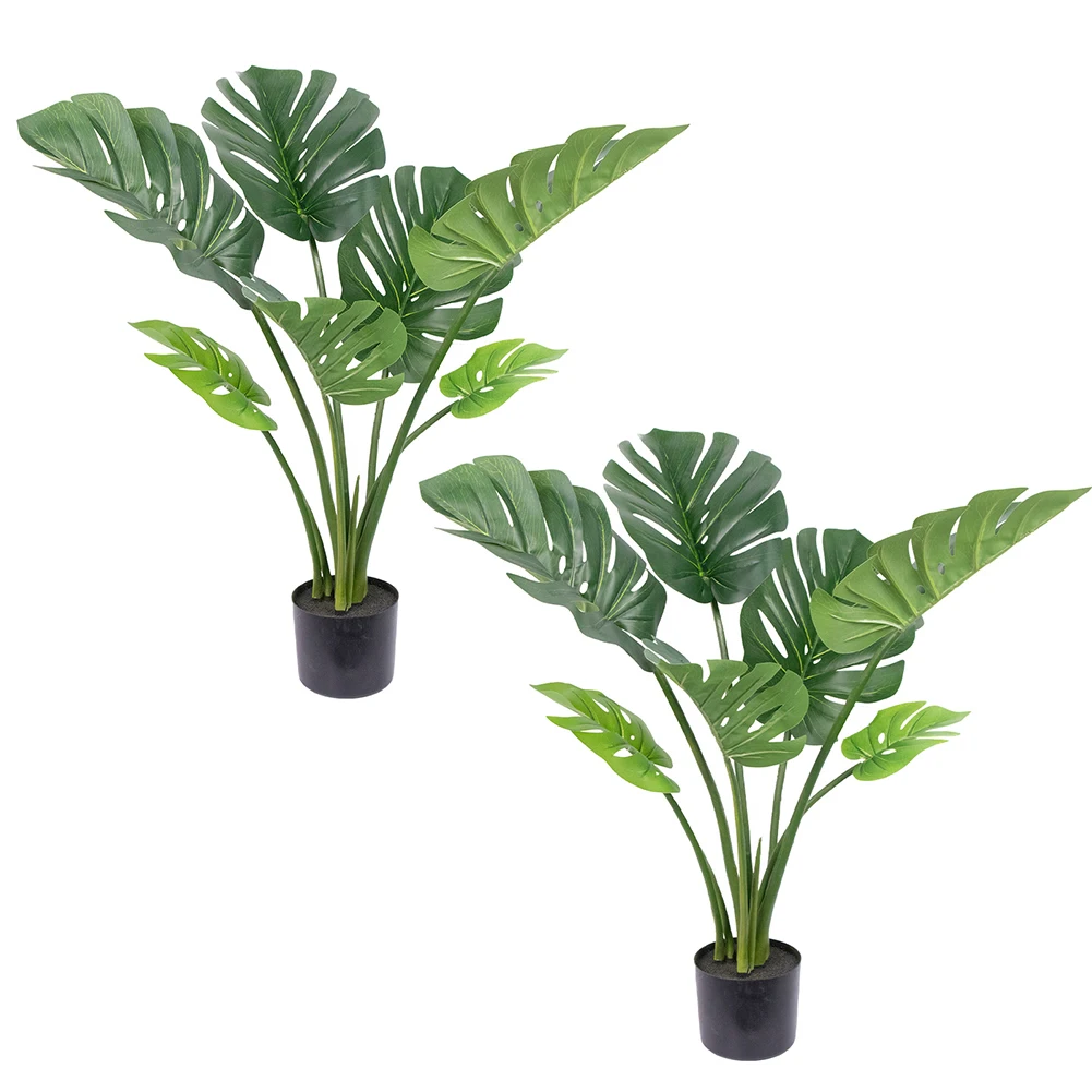 Artificial Monstera Deliciosa Tree, - Image 2