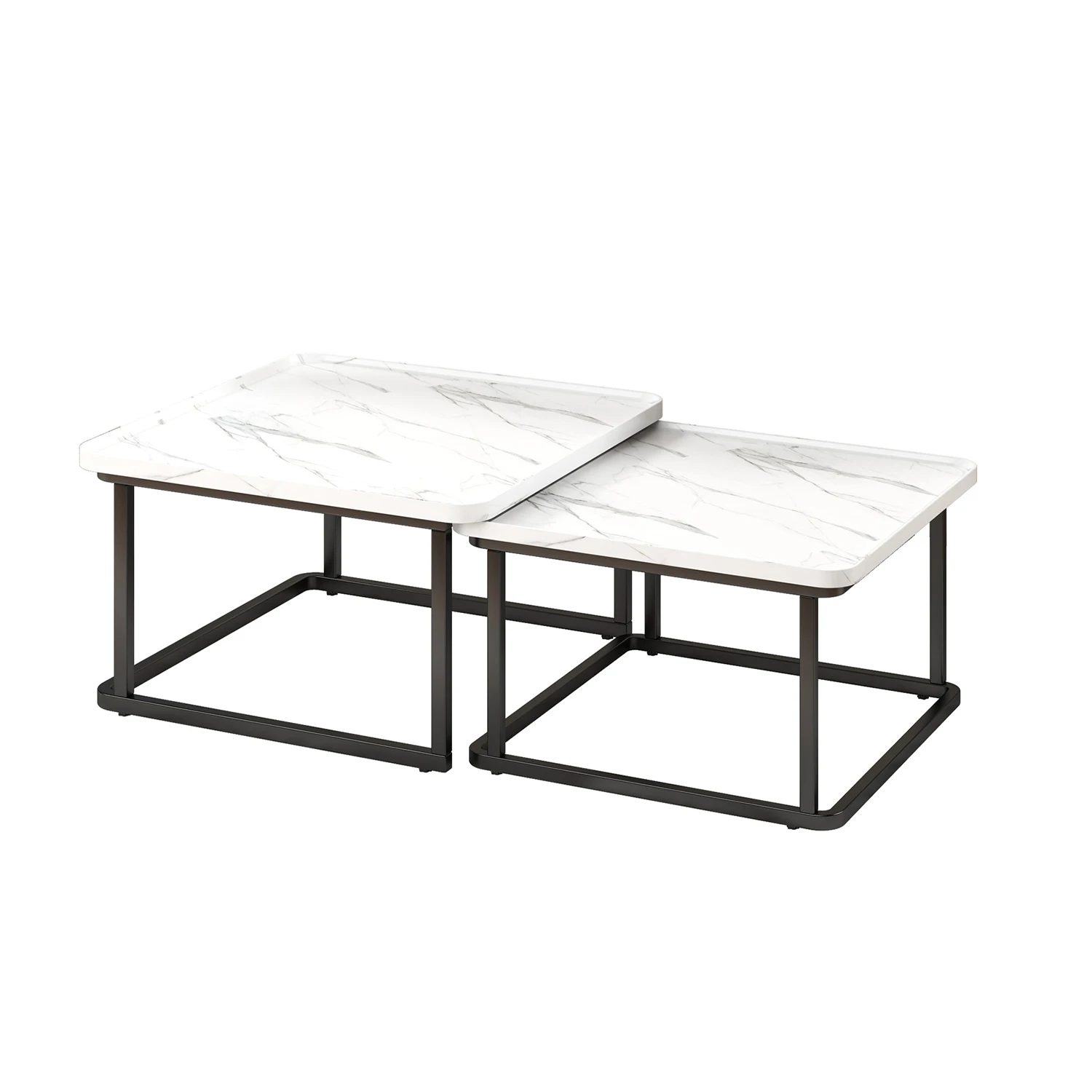 Square Nesting Coffee Tables - Image 4