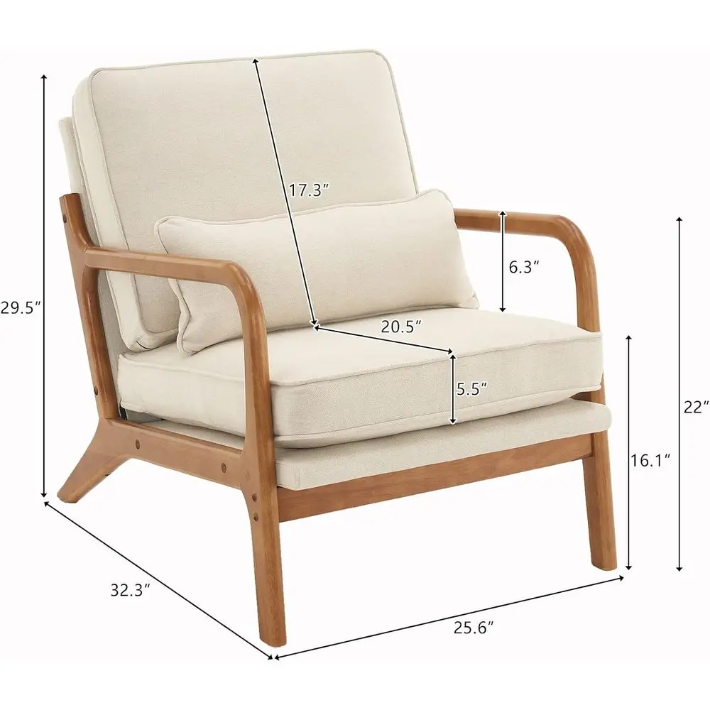 Beige Accent Chairs - Image 2