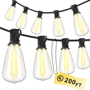 150FT LED Outdoor String Lights Waterproof Patio Lights - Thumbnail Image 3