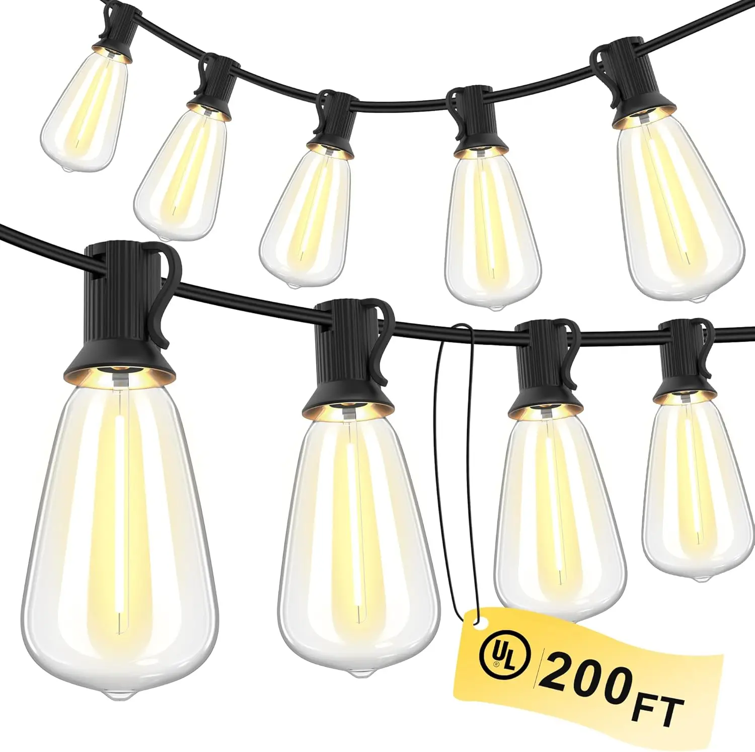 150FT LED Outdoor String Lights Waterproof Patio Lights - Image 3