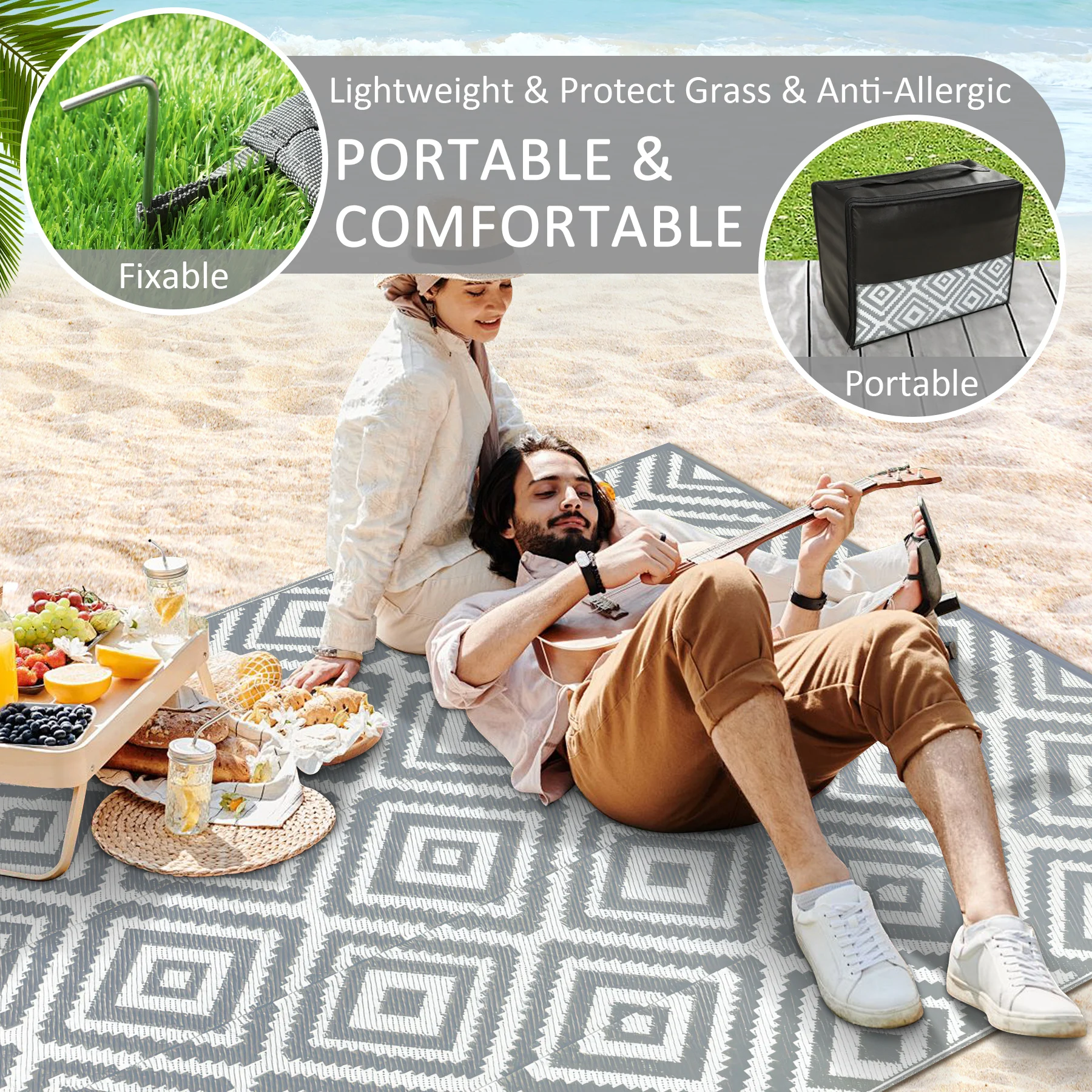 8‘x10' Outdoor  Patio Rug - Image 1