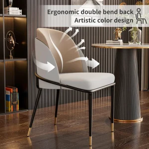 Luxurious Upholstered Dining Room Chairs Set, - Thumbnail Image 5