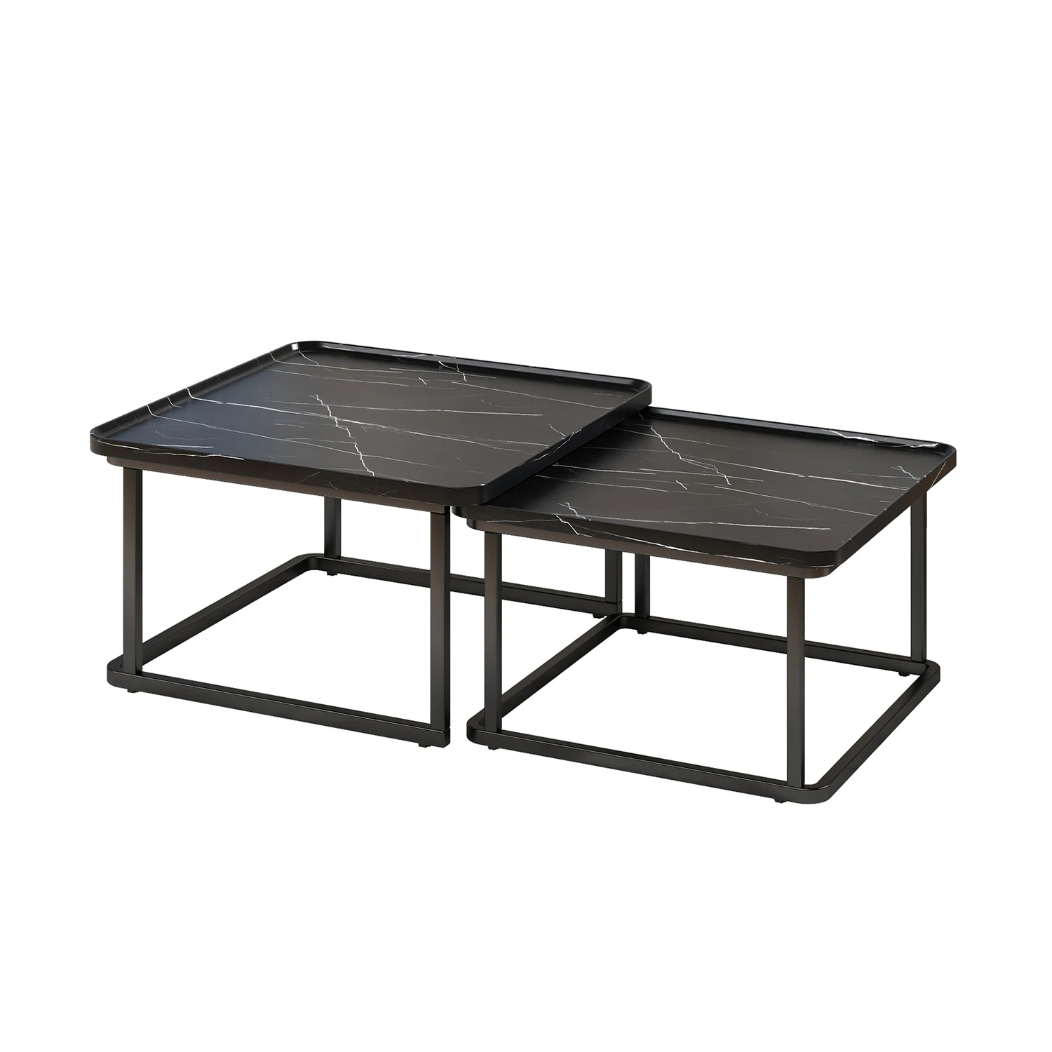 Square Nesting Coffee Tables - Image 5