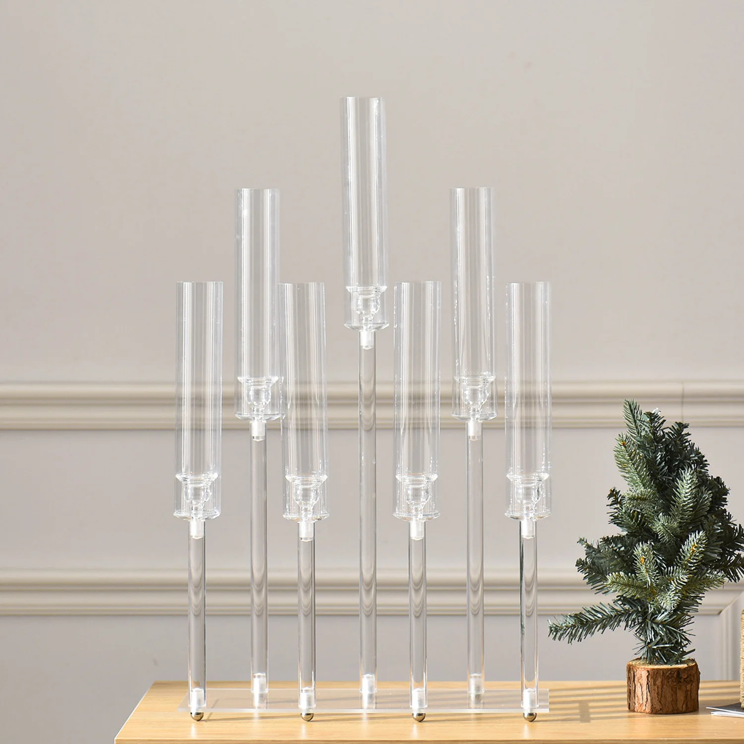 Acrylic Candlestick Clear Candelabra - Image 8