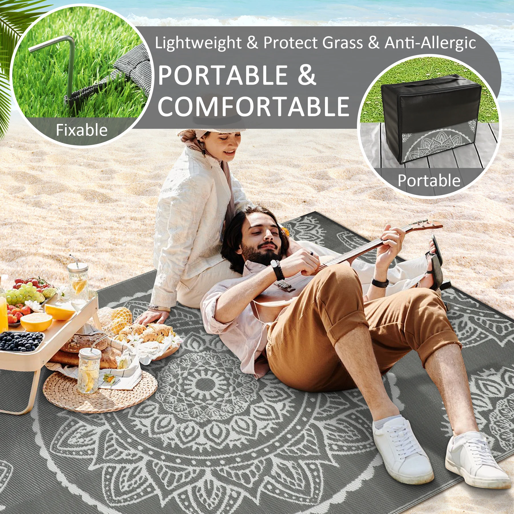 8‘x10' Outdoor  Patio Rug - Image 3