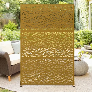 Decorative Garden Privacy Screen with Stand 120x183cm - Thumbnail Image 7