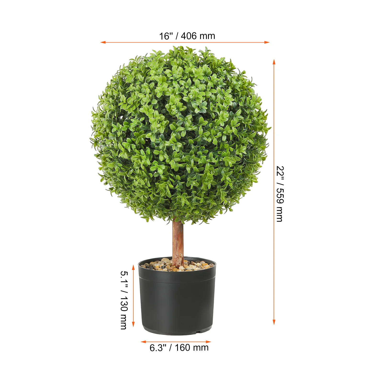 Artificial Boxwood Tower Topiary Spiral Artificial Plant - Image 3