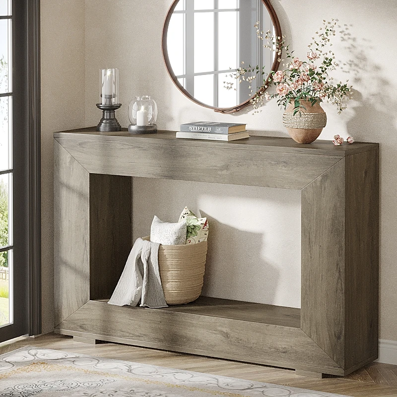 47" Farmhouse Console Table with Storage - Image 6
